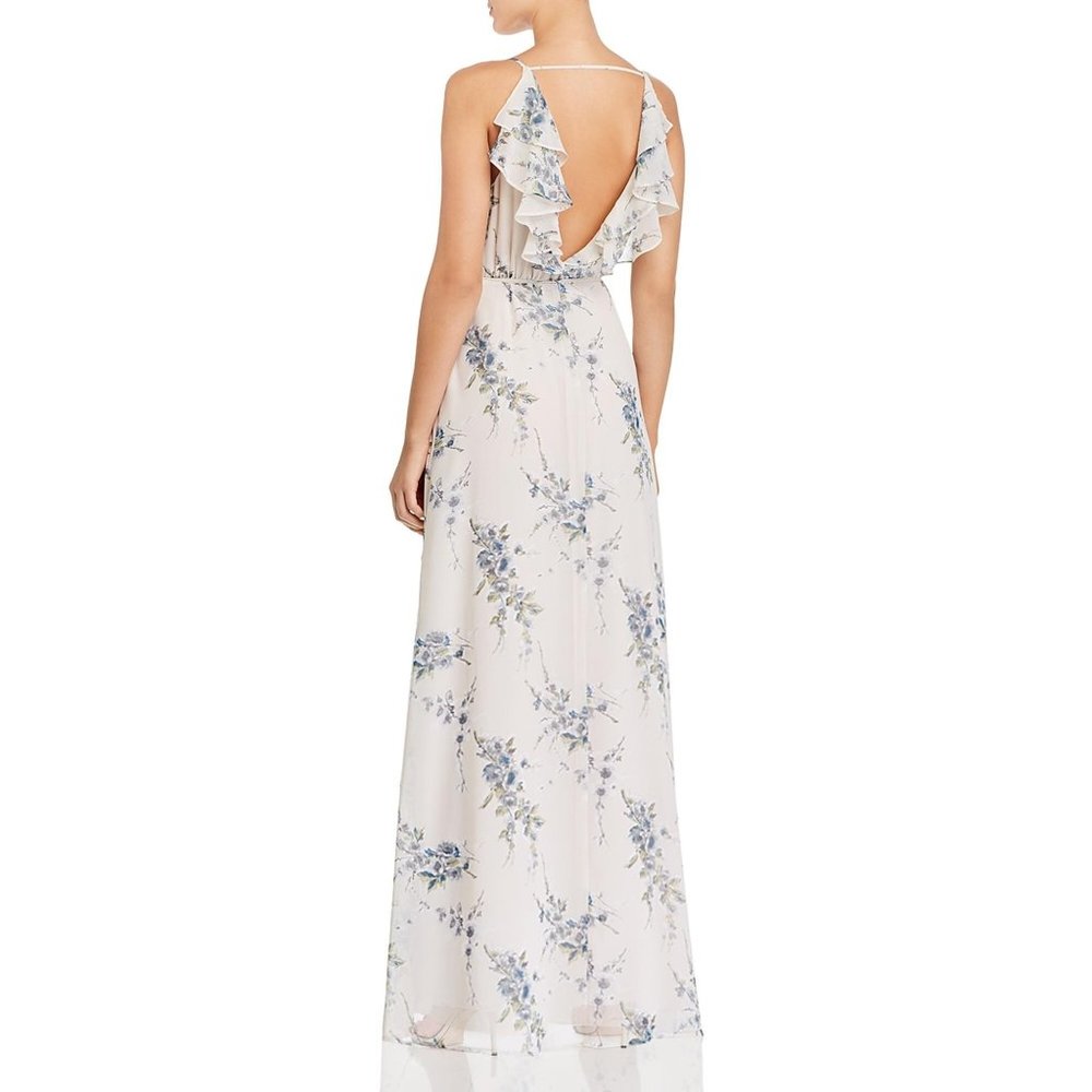 NWT WAYF Emma Ruffled Floral Wrap Dress
